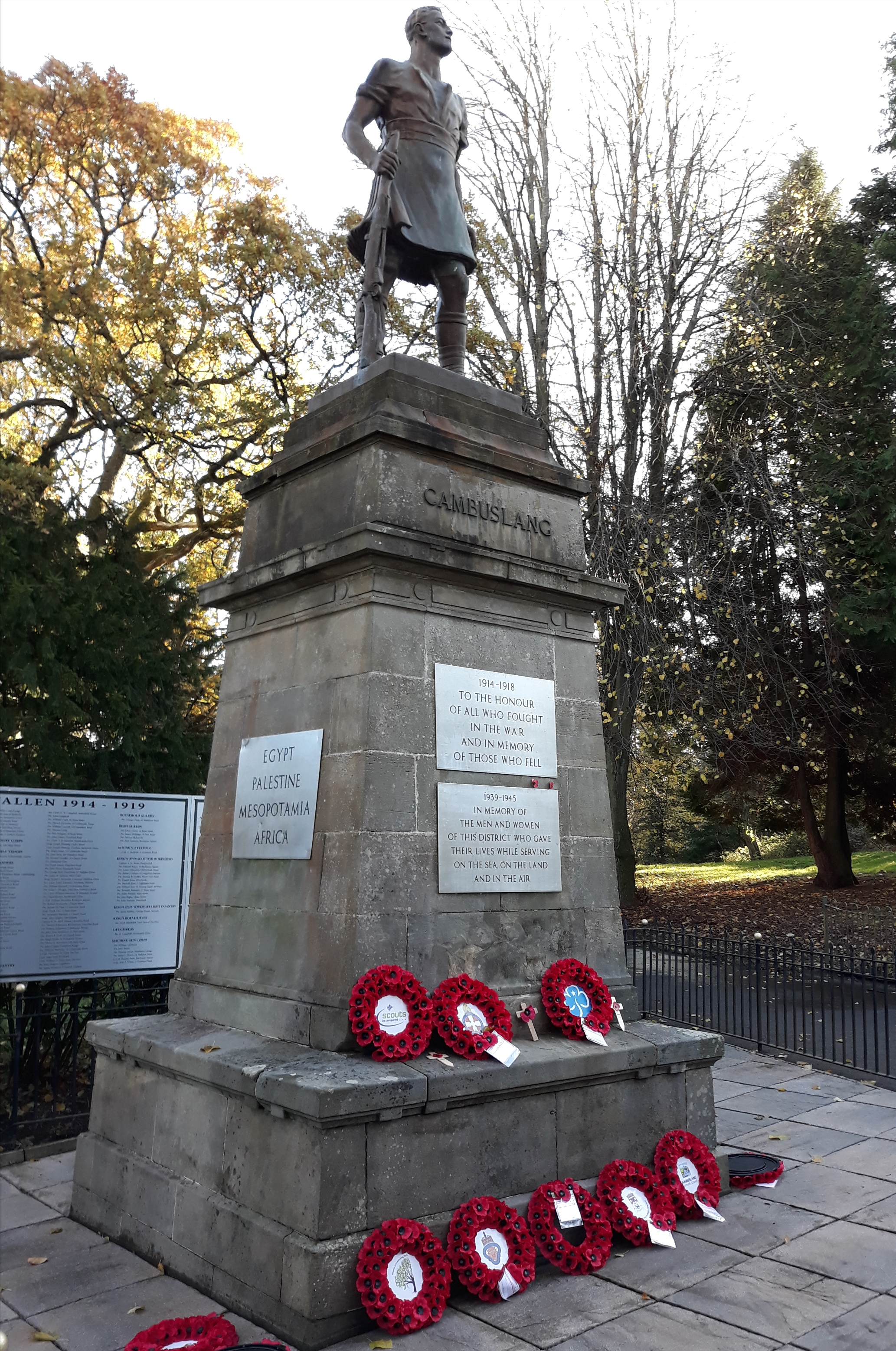 CamGlen Commemoration of WW1 – 6th November 2018