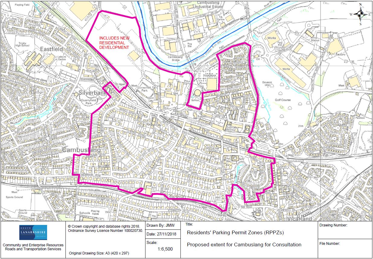 SLC consulting on a Residents Parking Permit Zone in Cambuslang