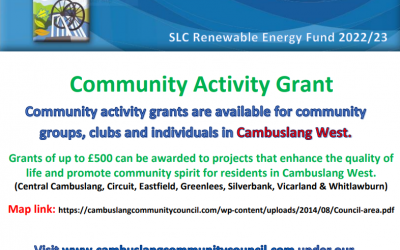 Our Community Activity Grant scheme is now open!