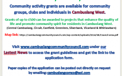 Our Community Activity Grant 2025 is open for applications – up to 29 November 2024, 5pm